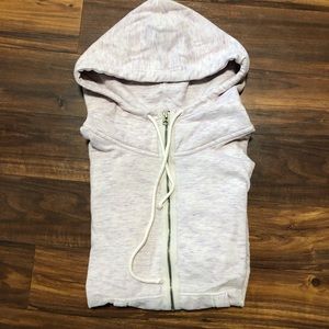 American Eagle Heathered Zip Up Hoodie
